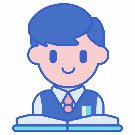 Education Male Student Studying Icon Download On Iconfinder