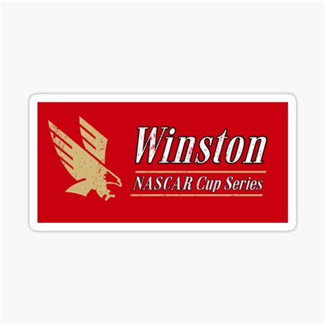 Winston Nascar Cup Series Sticker For Sale By Unconart Redbubble