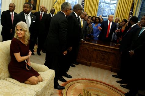 Democratic Congressman Kellyanne Conway ‘really Looked Kind Of Familiar Kneeling On Oval