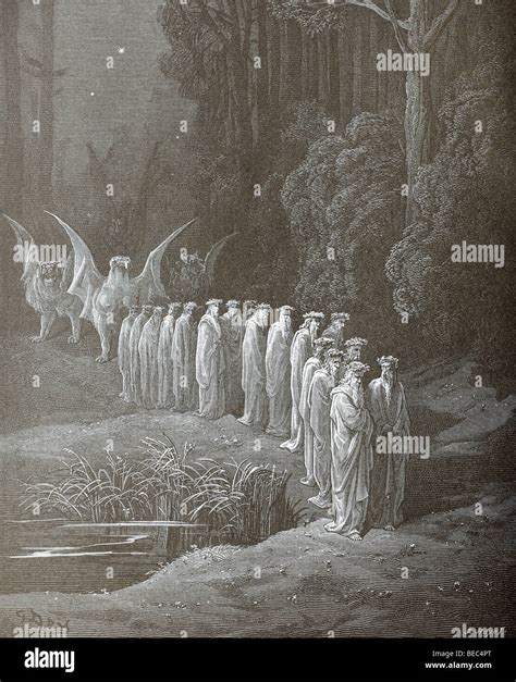 Gustave Dores Illustration Apocalyptic Procession From Dantes