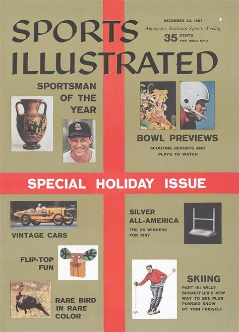 1957 Special Holiday Issue Sports Illustrated Cover Photograph By
