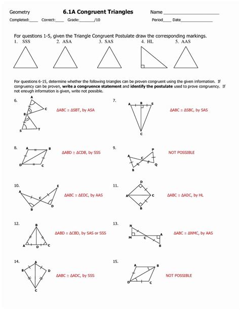 Sss , sas , asa , aas and hl. Unit 6 similar triangles homework 4 similar triangle ...