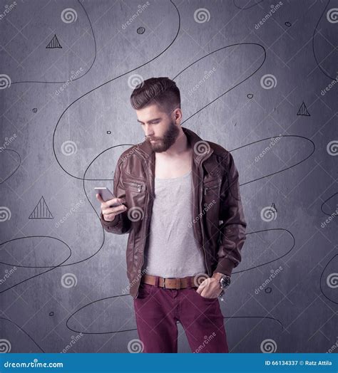 Hipster Guy With Beard And Vintage Camera Stock Image Image Of