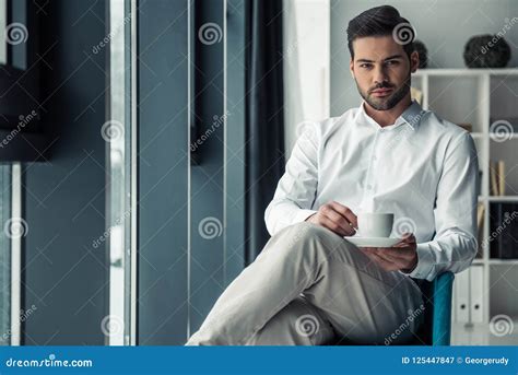 Handsome Businessman In Office Stock Image Image Of Manager