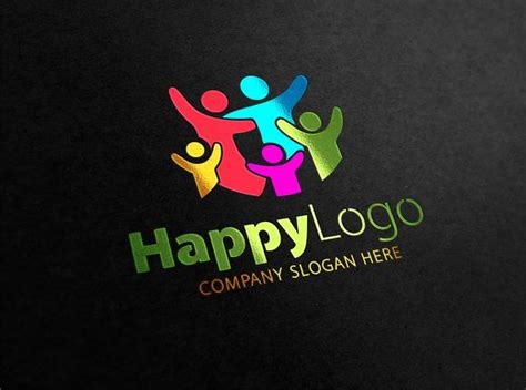 Happy Logo By Creative Dezing On Creativemarket Happy Logo Logo