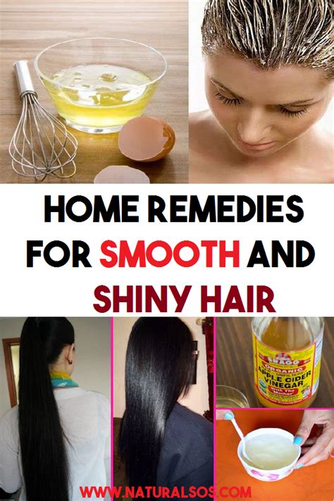 Home Remedies For Smooth And Shiny Hair Shiny Hair Remedies Healthy