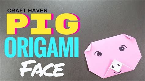 Origami Pig Face Origami Pig Face A Simple Variant For Kids David