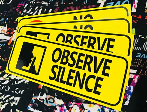 Observe Silence Signage Lazada Ph