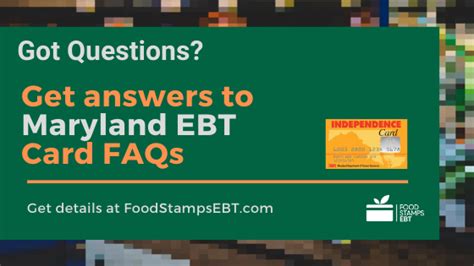Reporting things such as lost or stolen card, change pin number, etc. Maryland EBT Card 2020 Guide - Food Stamps EBT