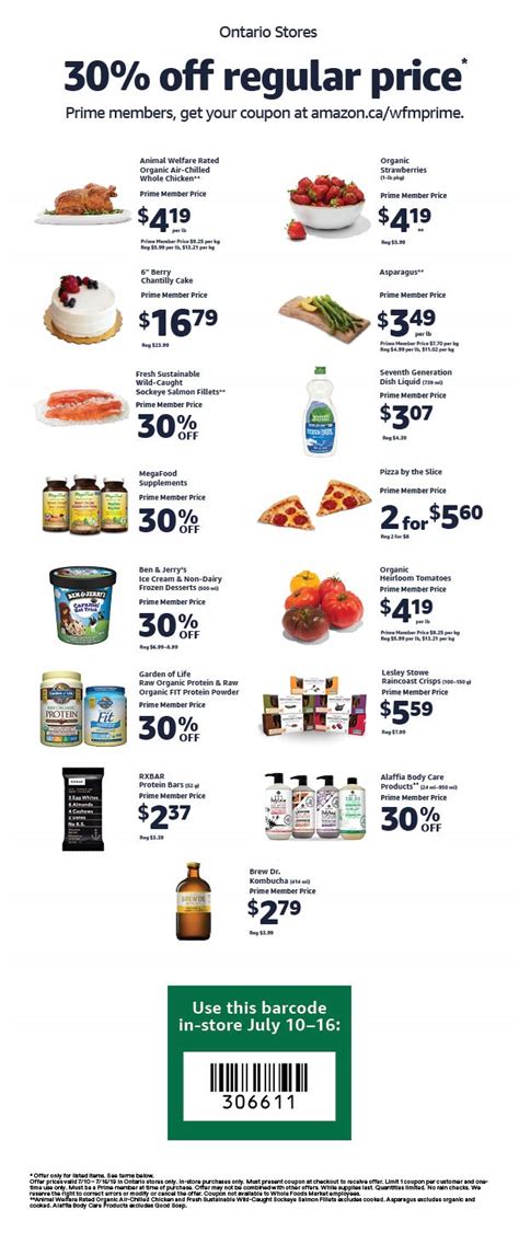 Screenshots of savings from the. Whole Foods & Amazon Prime Canada Promotion: Save 30% Off ...
