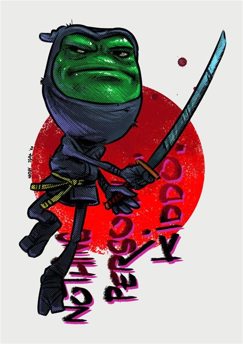 Ninja Frog Rdrawing