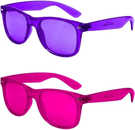 Color Therapy Mood Glasses 2 Pack By Purple Canyon Indigo And Magenta Light