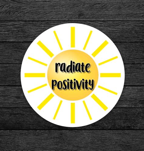 Radiate Positivity Sticker Sun Sticker Sunshine Sticker Motivational