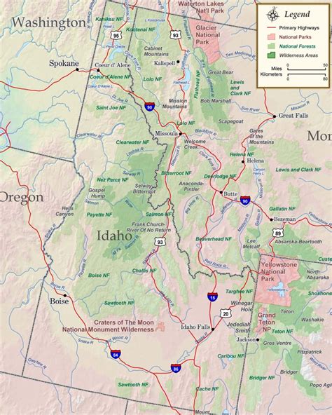 Rocky Mountains Idaho Map Time Zones Map
