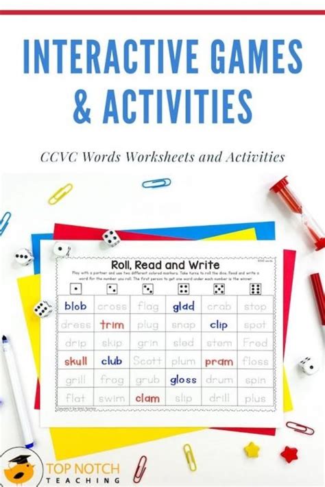 Ccvc Words Worksheets And Activities Top Notch Teaching