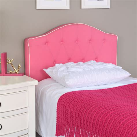 Shop Pink Fabric Twin Size Headboard Free Shipping Today Overstock