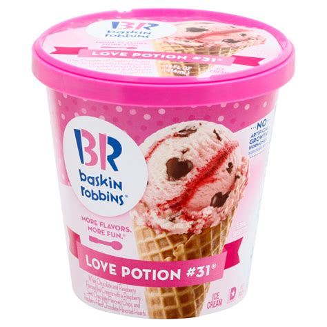 Baskin Robbins Love Potion 31 Ice Cream Shop Ice Cream At H E B