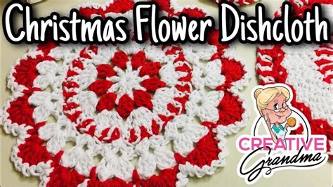 Maybe you would like to learn more about one of these? Christmas Flower Dishcloth - Crochet Tutorial - YouTube