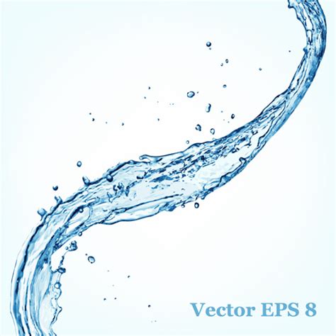 Transparent Water Splash Effect Vector Background Vectors Graphic Art