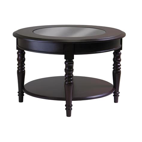 Round Wood Coffee Table With Glass Top Ideas On Foter