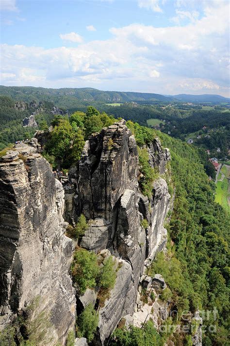 Cliffs Of The Elbe Sandstone Mountains In Germany Photograph By Gunther