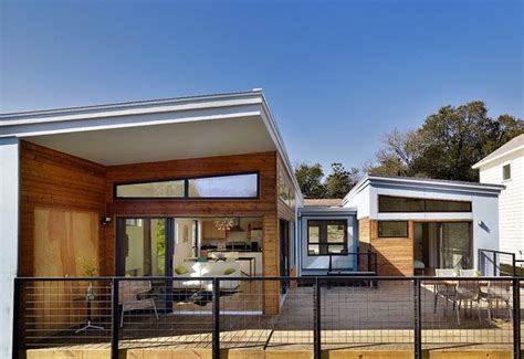 Manufactured homes are built on a wheeled chassis frame to allow for transportation of the home. MA Modular Luna / Ford Prefab Home | ModernPrefabs