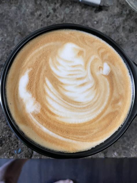 First Attempt At Swan Latte Art Respresso