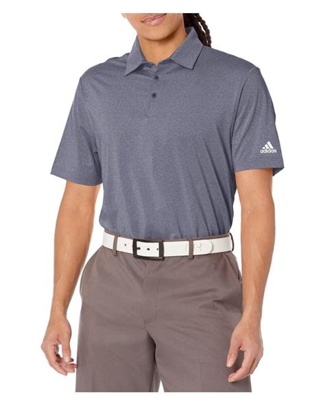 Adidas Ultimate Primegreen Heather Polo In Blue For Men Lyst