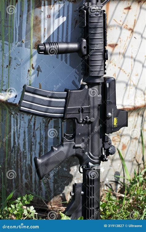 M4a1 223 Cal Assault Carbine Stock Image Image Of Carbine Sight