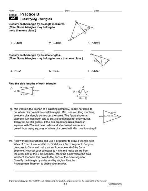 Each quadrilateral described is inscribed in a circle. 4 3 Practice Worksheet Congruent Triangles Answers | Free Printables Worksheet