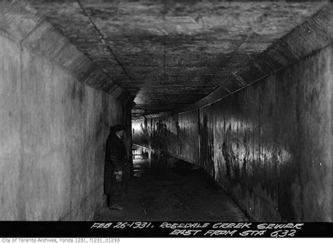 Old Photographs From 100 Years Of The Toronto Sewer System Sewer