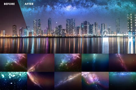 Starry Sky Photo Overlays Invent Actions