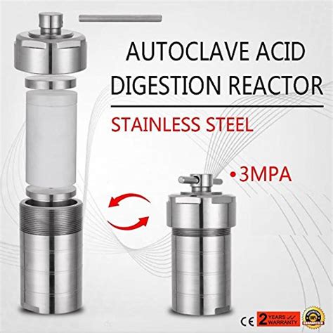 Buy 200ml Teflon Lined Hydrothermal Synthesis Autoclave Reactor 304