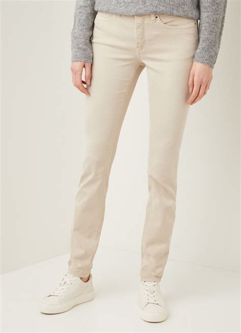 Mac Dream Mid Waist Skinny Fit Jeans Met Stretch • Beige • De Bijenkorf