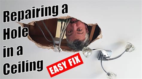 Get professional ceiling repair by experienced ceiling repairmen for an affordable price. How to repair a hole in the ceiling - Repairing a ...