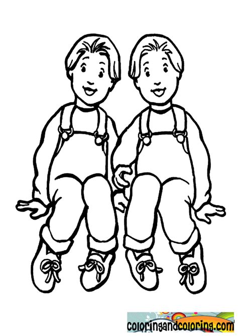 Twins Coloring Pages