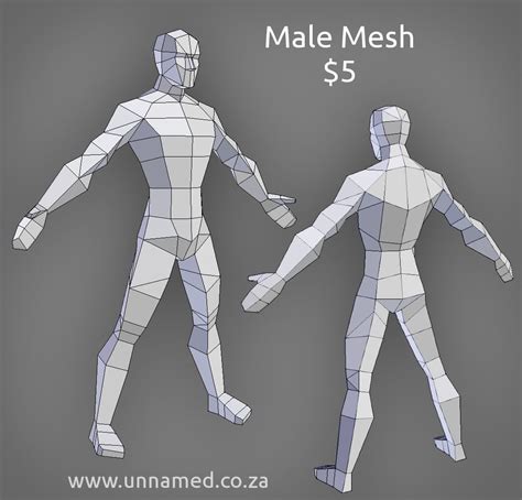 Low Poly Male Model By Yeshuanel Low Poly Models Low Poly Character
