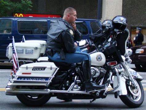 Motorcycle Cop Leather Uniform Blackleatherbikerjacketlexington