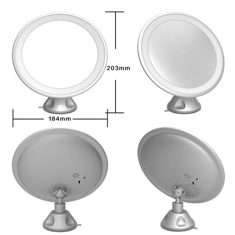 The 360 self cut mirror allows you to have a 360 view of your head. 7X Magnifying Daylight 24 LED Light Mirror with Locking ...