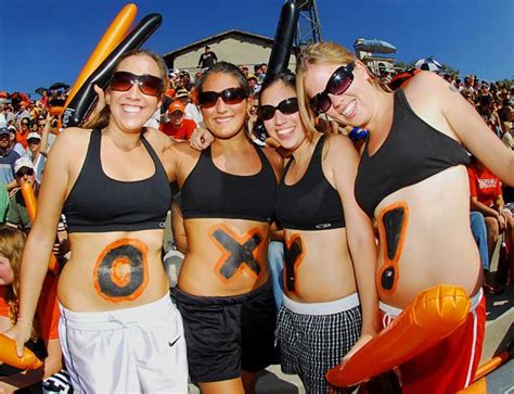 College Fans In Bodypaint Sports Illustrated
