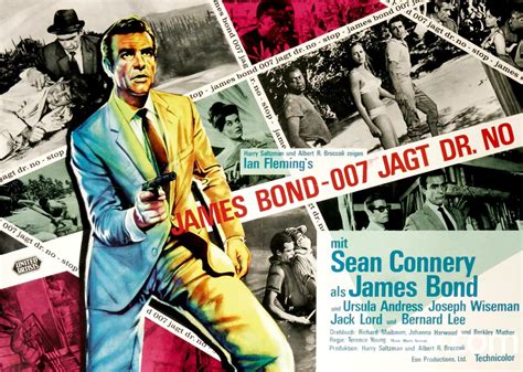 James Bond Dr No Movie Poster Canvas The Uk Art Depot Shop
