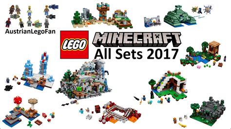 Lego Minecraft 2017 Compilation Of All Sets Youtube