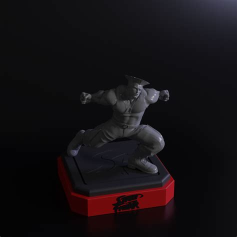 Stl File Guile Street Fighter 🎨・template To Download And 3d Print・cults