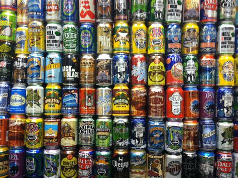 Wall Of Beer Cans Beeeautiful Craft Beer Drinking Beer Brewery