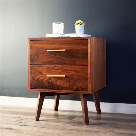 Walnut Nightstand Set With Spline Miter R Woodworking