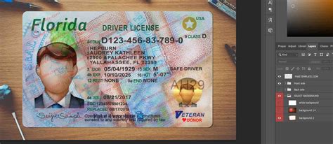 Florida Drivers License Template V1 New Fl Drivers License Template