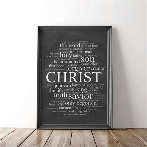 Christian Wall Art Christian Print Art Bible Verse Print