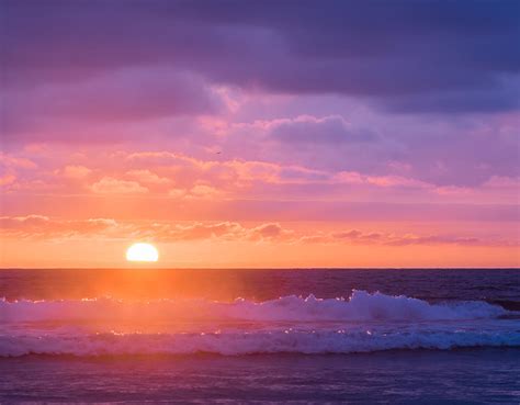 Sundown At Oceanside Beach Sunset Photograph Photograph By Duane Miller