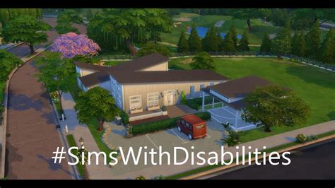 The Sims 4 Wheelchair Accessible House Simswithdisabilities Youtube
