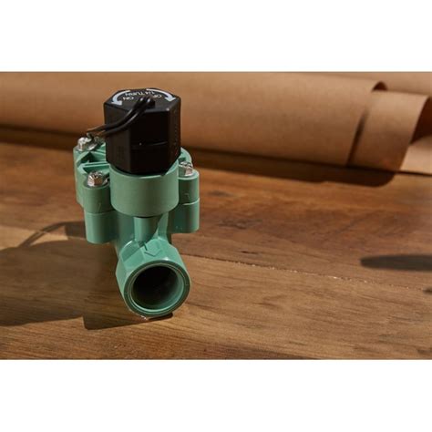 Orbit 075 In Plastic Electric Inline Irrigation Valve In The